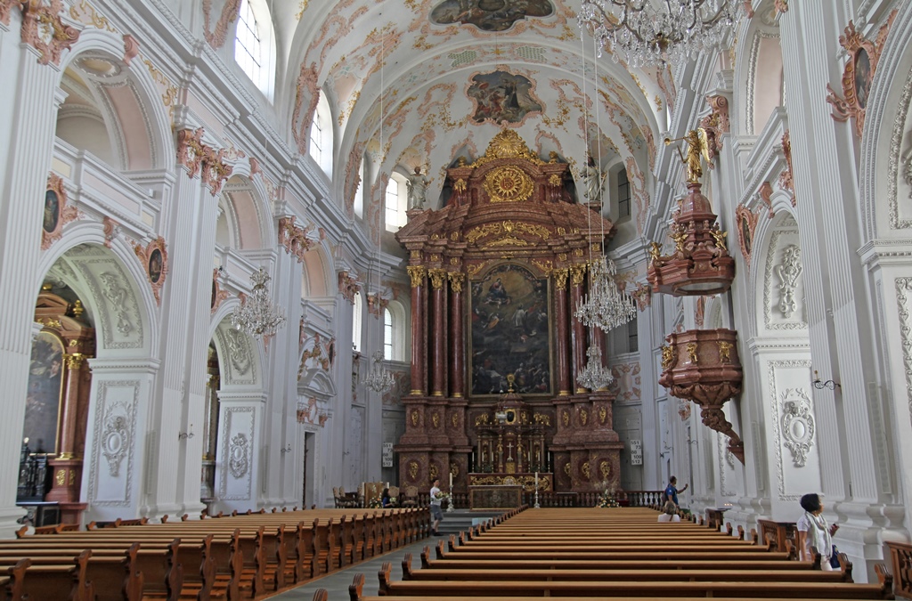 Inside the Jesuitenkirche